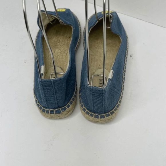 Soludos Blue Denim Pineapple Espadrilles Flats‎ - Picture 2 of 5